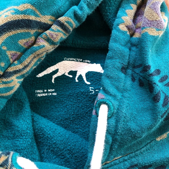 Character Hero Blue Green Hoodie - Picture 6 of 8